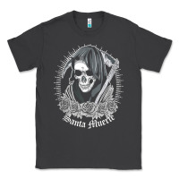 Smoke santa muerte female deity mexican satanic dead sugar skull tank top Classic Tee - linhVisuals