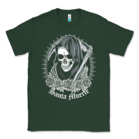 Sports Green santa muerte female deity mexican satanic dead sugar skull tank top Classic Tee - linhVisuals