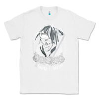 White santa muerte female deity mexican satanic dead sugar skull tank top Classic Tee - linhVisuals