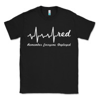 Black red friday military remember everyone deployed heartbeat t shirt Classic Tee - linhVisuals