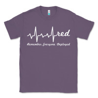 Lavender red friday military remember everyone deployed heartbeat t shirt Classic Tee - linhVisuals