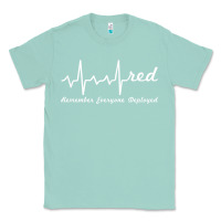 Seafoam red friday military remember everyone deployed heartbeat t shirt Classic Tee - linhVisuals