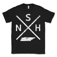 Black vintage nashville retro nsh cross t shirt Classic Tee - linhVisuals