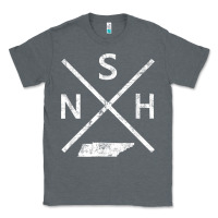 Charcoal Heather vintage nashville retro nsh cross t shirt Classic Tee - linhVisuals