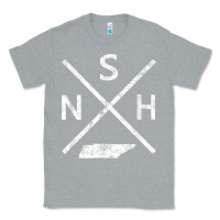 Heather Grey vintage nashville retro nsh cross t shirt Classic Tee - linhVisuals