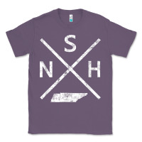 Lavender vintage nashville retro nsh cross t shirt Classic Tee - linhVisuals