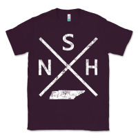 Plum vintage nashville retro nsh cross t shirt Classic Tee - linhVisuals