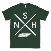 Sports Green vintage nashville retro nsh cross t shirt Classic Tee - linhVisuals
