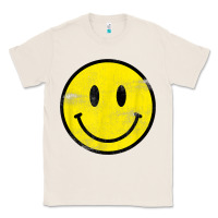 Natural vintage retro happy smiley face 80's 90's aesthetic t shirt Classic Tee - linhVisuals