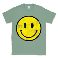 Sage vintage retro happy smiley face 80's 90's aesthetic t shirt Classic Tee - linhVisuals