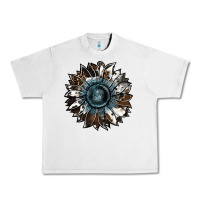 Lunar Rock cowhide leopard and  leather sunflower Urban Heavy Tee - RanaPortraitStore