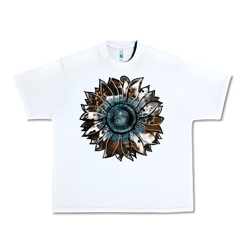 Cowhide Leopard And  Leather Sunflower Urban Heavy Tee by RanaPortraitStore | Teevron