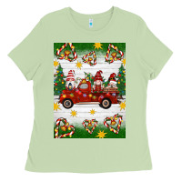 Matcha christmas gnomes truck Ladies Tee - Artiststas