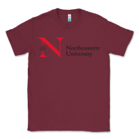 Burgundy The the northeastern Classic Tee - linhVisuals