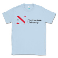 Dusty Blue The the northeastern Classic Tee - linhVisuals