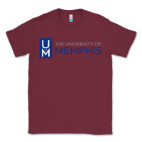 Burgundy The university of memphis Classic Tee - linhVisuals