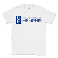White The university of memphis Classic Tee - linhVisuals