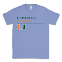 Colony Blue The university of miami Classic Tee - linhVisuals
