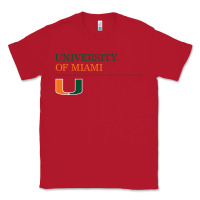 Red The university of miami Classic Tee - linhVisuals