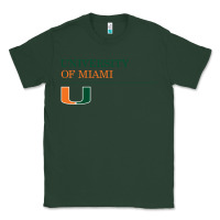 Sports Green The university of miami Classic Tee - linhVisuals