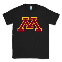 Black The university of minnesota Classic Tee - linhVisuals