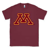 Burgundy The university of minnesota Classic Tee - linhVisuals