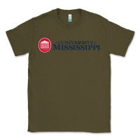 Army Green The university of mississippi Classic Tee - linhVisuals