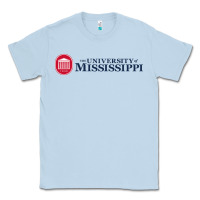 Dusty Blue The university of mississippi Classic Tee - linhVisuals