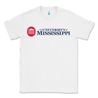 White The university of mississippi Classic Tee - linhVisuals