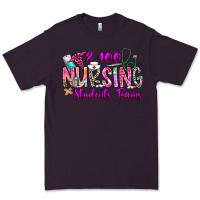 Plum 100 Nursing Students Teams Premium Tee - CowhideDigitalArt