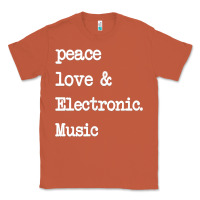 Copper peace love & electronic music  edm techno t shirt Classic Tee - linhVisuals
