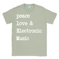Matcha peace love & electronic music  edm techno t shirt Classic Tee - linhVisuals
