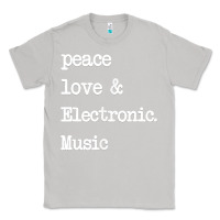Moon Dust peace love & electronic music  edm techno t shirt Classic Tee - linhVisuals