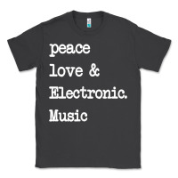 Smoke peace love & electronic music  edm techno t shirt Classic Tee - linhVisuals