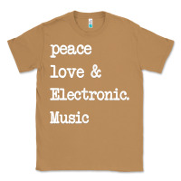 Toasted Coconut peace love & electronic music  edm techno t shirt Classic Tee - linhVisuals