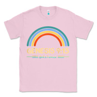 Bubblegum Pink genesis 913 god's promise faithfully rainbow bible verse t shirt Classic Tee - linhVisuals