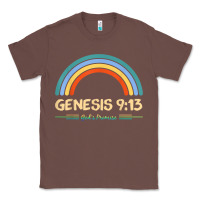 Genesis 913 God's Promise Faithfully Rainbow Bible Verse T Shirt Classic Tee | Teevron