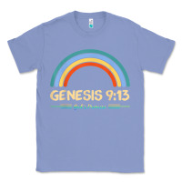 Colony Blue genesis 913 god's promise faithfully rainbow bible verse t shirt Classic Tee - linhVisuals