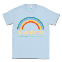 Dusty Blue genesis 913 god's promise faithfully rainbow bible verse t shirt Classic Tee - linhVisuals