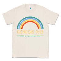 Natural genesis 913 god's promise faithfully rainbow bible verse t shirt Classic Tee - linhVisuals