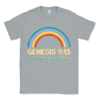Heather Grey genesis 913 god's promise faithfully rainbow bible verse t shirt Classic Tee - linhVisuals