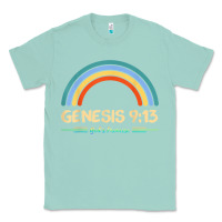 Seafoam genesis 913 god's promise faithfully rainbow bible verse t shirt Classic Tee - linhVisuals