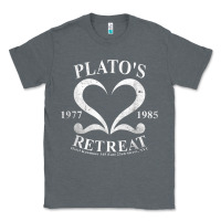 Charcoal Heather plato retreat club vintage retro nyc t shirt Classic Tee - linhVisuals