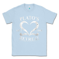 Dusty Blue plato retreat club vintage retro nyc t shirt Classic Tee - linhVisuals