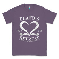 Lavender plato retreat club vintage retro nyc t shirt Classic Tee - linhVisuals