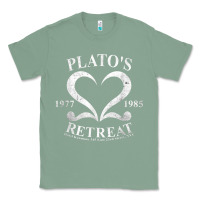 Sage plato retreat club vintage retro nyc t shirt Classic Tee - linhVisuals