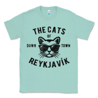 Seafoam cats of downtown reykjavik t shirt Classic Tee - linhVisuals