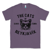 Lavender cats of downtown reykjavik t shirt Classic Tee - linhVisuals