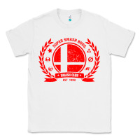 White super smash bros smash club Classic Tee - linhVisuals