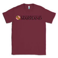 Burgundy University of Maryland, College Park, Classic Tee - linhVisuals